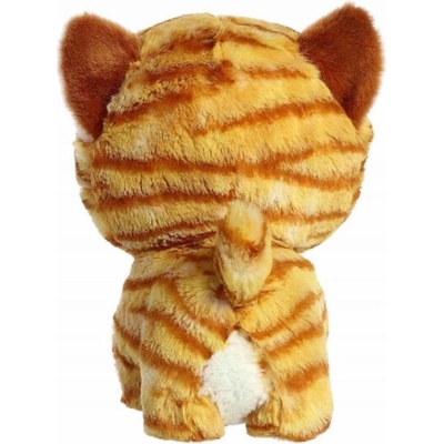 LeanToys maskot/mazlivý kocour zrzavá mourovatá kočka 17 cm