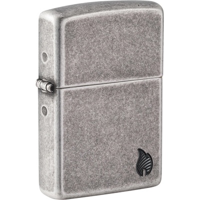 Zippo Armor® Antique Silver Flame Design 27010