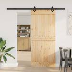 vidaXL Преплъзваща се врата NARVIK 90 x 210 см (213, 5 см) (3445284)