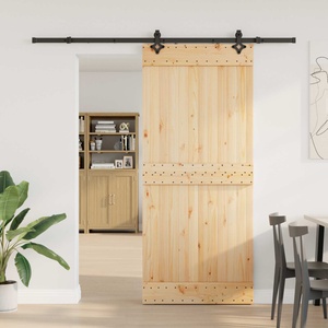 vidaXL Преплъзваща се врата NARVIK 90 x 210 см (213, 5 см) (3445284)