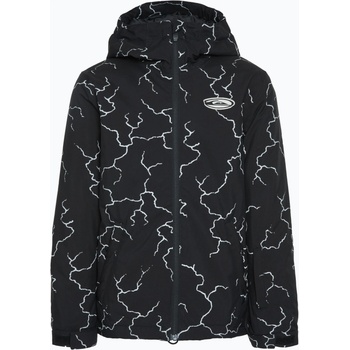 Quiksilver Детско яке за сноуборд Quiksilver High In The Hood Printed high energy black reflective