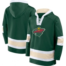 Fanatics mikina Minnesota Wild Mens Laced Hockey Hoodie