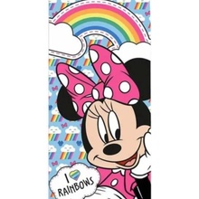 Kids Euroswan Disney Minnie Rainbows EWA241MN plážová osuška barevná 70 x 140 cm