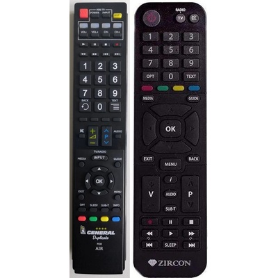Diaľkový ovládač Zircon Air HbbTV, AIR T2
