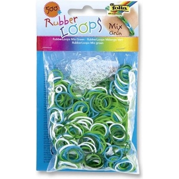 Loops Gumičky Rubber 500 ks mix zelená