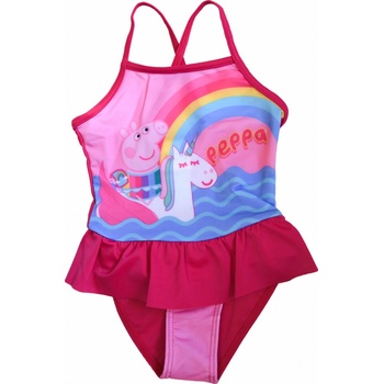 Setino Dievčenské jednodielne plavky "Peppa Pig" - tmavo ružová