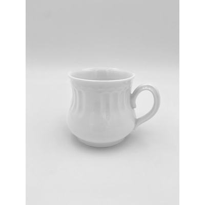Moritz Zdekauer Hrnek točený porcelánový bílá 300 ml