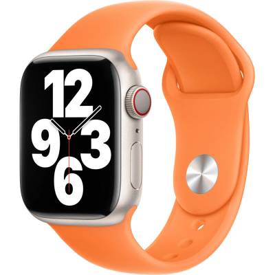 Apple Каишка от Apple - 41 мм Bright Orange Sport Band (SEASONAL 2023 Spring) (MR2N3ZM/A)