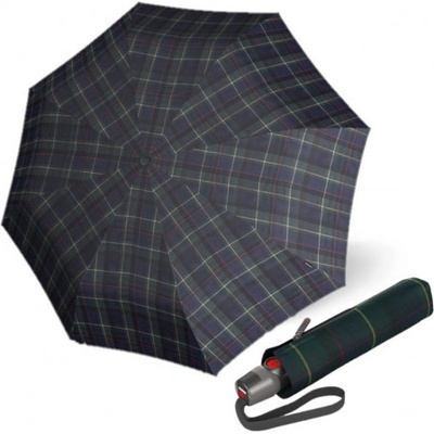 Knirps T.200 check hunter deštník elegantní dámský plně automatický černý