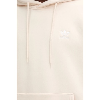 Adidas Суичър adidas Originals Essentials мъжки в бежово с качулка с изчистен дизайн HZ3598 (HZ3598)