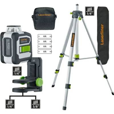 Laserliner Зелен линеен лазерен нивелир CompactLine-Laser G360 Set (036.162A)