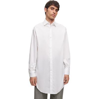 HUGO BOSS Men's Plain Long-Sleeve Shirt - White