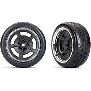 Traxxas колело 1.9", джанта хромирана, гума Reponse (задна) (2)