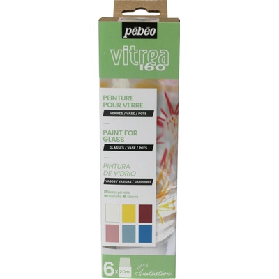 Pebeo Sada vypalovacích barev Vitrea 160 6x20ml č.1