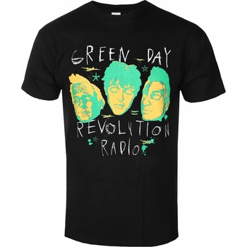 Image 1 of ROCK OFF мъжка тениска Green Day - Scribble Mask - Черна - ROCK OFF - GDTS41MB