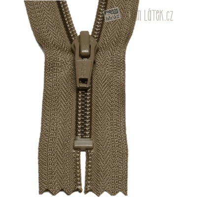 YKK Zips špirálový nedelitelný hnědý 12 cm
