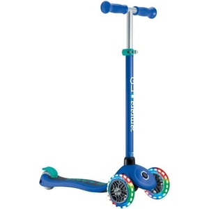 Globber детска триколесна тротинетка - Primo Lights V2 - Светещи колела - Navy Blue (423-600-4) Тротинетка, скутер