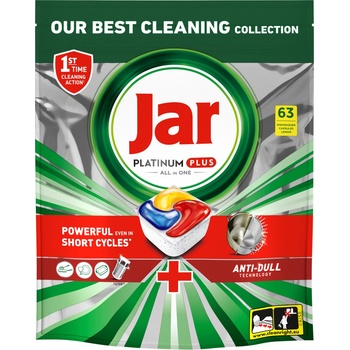 Jar Platinum Plus All In One Kapsle Do Myčky Lemon 63 ks