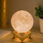  LED лампа луна с дистанционно управление - 3d Moon Lamp
