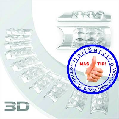 NailService Crystal 3D Nail Tips 120Ks / Box