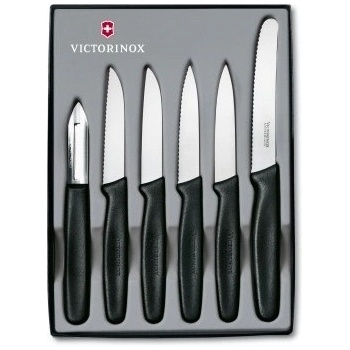 Set nožov Victorinox 6 ks čierna