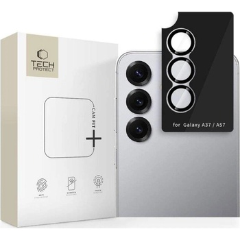 Tech-Protect Протектор за Камера за Samsung A57, Tech-Protect CamRing Fit+ Glass, Черен (5906302390953)