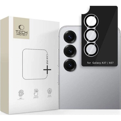 Tech-Protect Протектор за Камера за Samsung A57, Tech-Protect CamRing Fit+ Glass, Черен (5906302390953)
