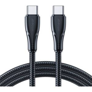 JOYROOM Кабел за данни JOYROOM SURPASS Type-C - Type-C, 25 см, ЧЕРЕН (S-A11 C-C 60W 0.25M BLACK)