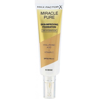 Max Factor Miracle Pure Skin dlouhotrvající make-up SPF30 55 Beige 30 ml