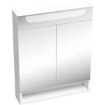 RAVAK Classic II - Шкаф огледало с LED осветление, 60x14x76 см, 2 врати, бял гланц X000001469 (X000001469)