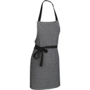 Kela Zástěra Gianna 100% bavlna bílo-černá vzor