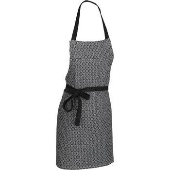 Kela Zástěra Gianna 100% bavlna bílo-černá vzor