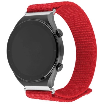 FIXED Каишка за Huawei Watch GT 2 (46 мм)/GT 2 Pro/GT 3 Pro (46 мм)/Ultimate, Xiaomi Watch S1 - фиксирана найлонова спортна каишка - червена (FIXNST2-22MM-RD) (FIXNST2-22MM-RD)