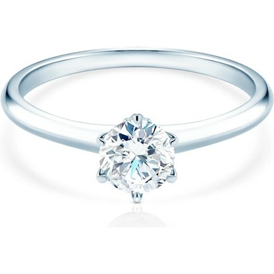 Savicki Zásnubný prsteň The Journey biele zlato laboratórny diamant TJ R3 3 LAB B
