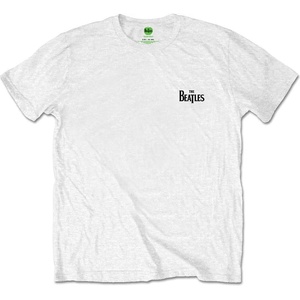 The Beatles Drop T Logo Тениска с къс ръкав White S (BEATBPTEEP10MW01)
