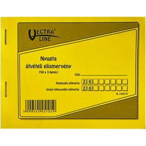VECTRALINE Формуляр за получаване VECTRALINE A/6 легнал 50x3 листа B13-67/V (B13-67/V)