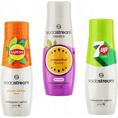 SodaStream Lipton Ice Tea Peach Mirinda 7UP 3 x 440 ml