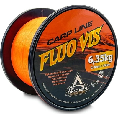 Saenger Anaconda Fluo Vis orange 1200 m 0,28 mm