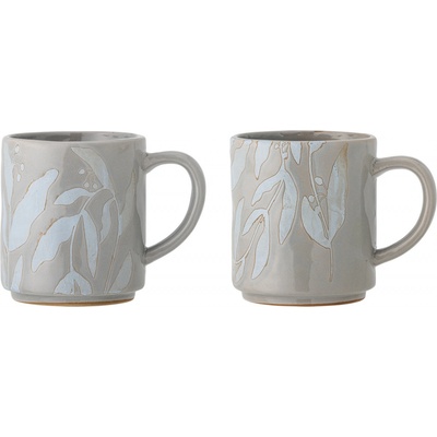 Bloomingville Aurora kameninových hrnků šedá 82061327 350 ml