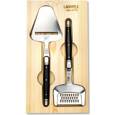 Laguiole Premium kráječ a struhadlo na sýr černá rukojeť