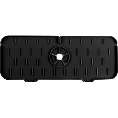 Pronett XJ5540 Silikonový odkapávač na dřez 37 cm, černá