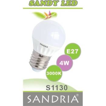 Sandy LED žárovka LED E27 B45 S1130 4W Teplá bílá