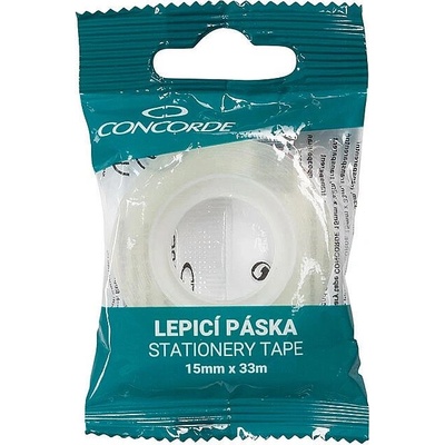 Concorde Transparentná lepiaca páska 15 mm x 33 m