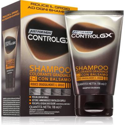 Just for Men Control GX Shampoo шампоан и балсам за сива коса за мъже 118ml
