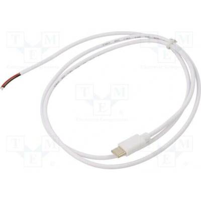 Akyga AK-SC-40 servisní USB C vidlice 1m bílý