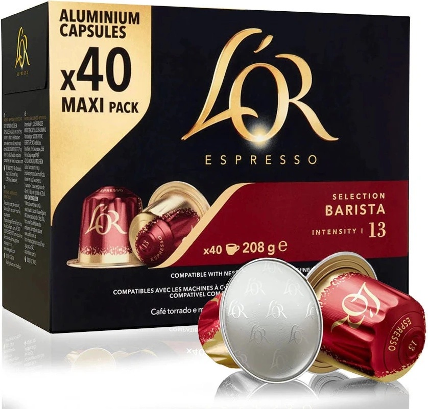 L'OR L´OR Barista Nespresso алуминиеви кафе капсули 40 бр