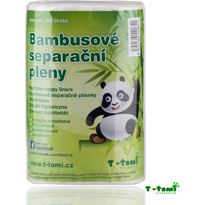 T-tomi Bambusové separačné plienky 15 x 30 100 ks