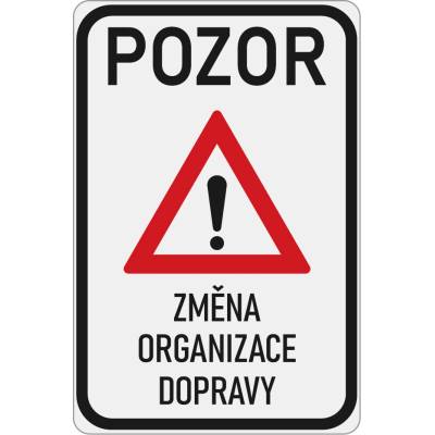 Dopravní značka IP22 Pozor změna organizace dopravy