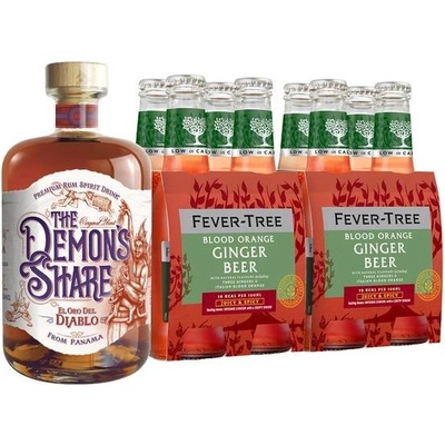 Demon's Share 3y 40% 0,7 l a Fever-Tree Blood Orange Ginger Beer 8 x 0,2 l (set)