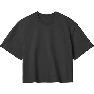 TRUE BLANKS Tričko Contemporary Womens Crop Top krátký rukáv dámské COT 738749ajn00 Černá off